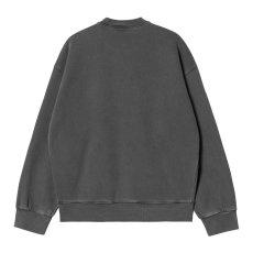 画像2: CARHARTT WIP  NELSON SWEATSHIRT (Black (garment dyed)) (2)