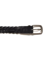 画像3: MINEDENIM  Leather Mesh Belt (BLK) (3)