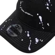 画像4: NEW ERA  9TWENTY Splash Embroidery スプラッシュエンブロイダリー スクリプトロゴ ブラック × スノーホワイト (ブラック) (4)