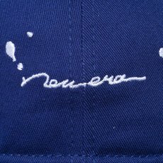 画像5: NEW ERA  9TWENTY Splash Embroidery スプラッシュエンブロイダリー スクリプトロゴ ダークロイヤル × スノーホワイト (ダークロイヤル) (5)