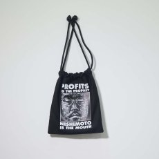 画像1: NISHIMOTO IS THE MOUTH   DRAWSTRING BAG (BLACK) (1)