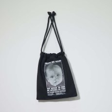 画像2: NISHIMOTO IS THE MOUTH   DRAWSTRING BAG (BLACK) (2)