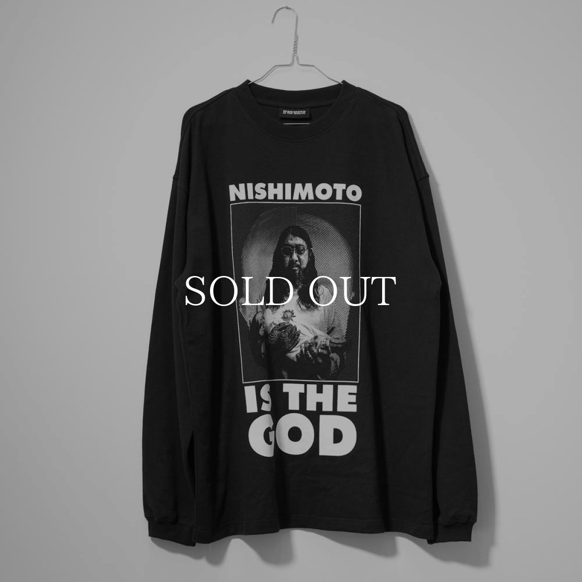 画像1: NISHIMOTO IS THE MOUTH   GOD L/S TEE (BLACK) (1)