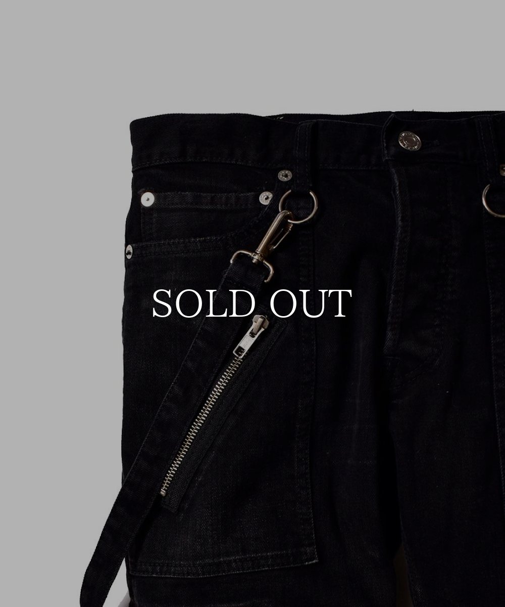画像5: MINEDENIM  × KIDILL SKINNY ZIP&STRAPS DENIM (BKU) (5)
