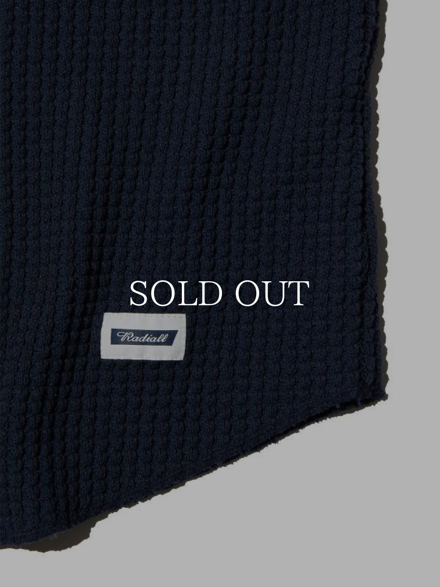 画像4: RADIALL  BIG WAFFLE-CREW NECK T-SHIRT L/S (Navy) (4)