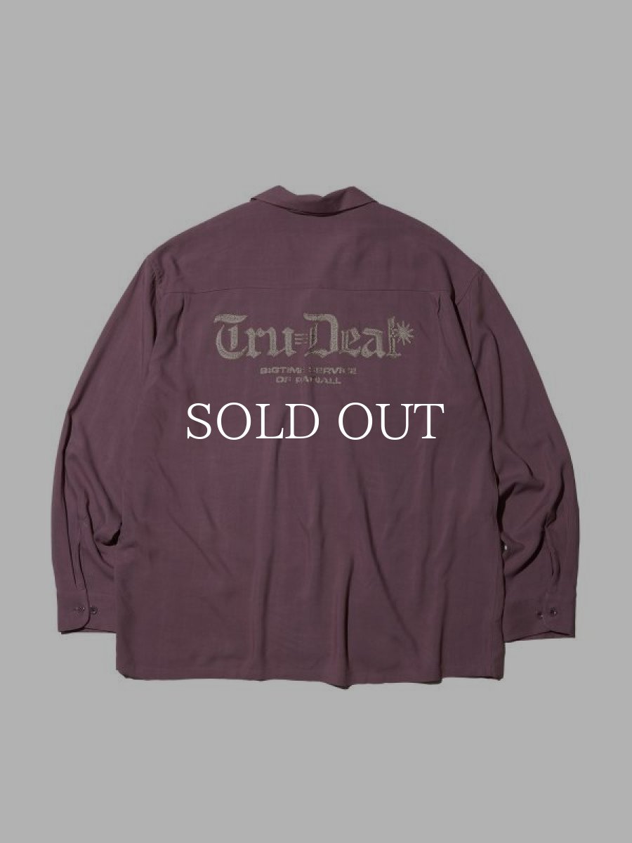 画像2: RADIALL  TRUE DEAL-OPEN COLLARED SHIRT L/S (Purple Haze) (2)
