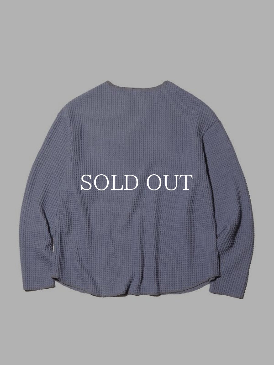 画像2: RADIALL  BIG WAFFLE-CREW NECK T-SHIRT L/S (Purple) (2)