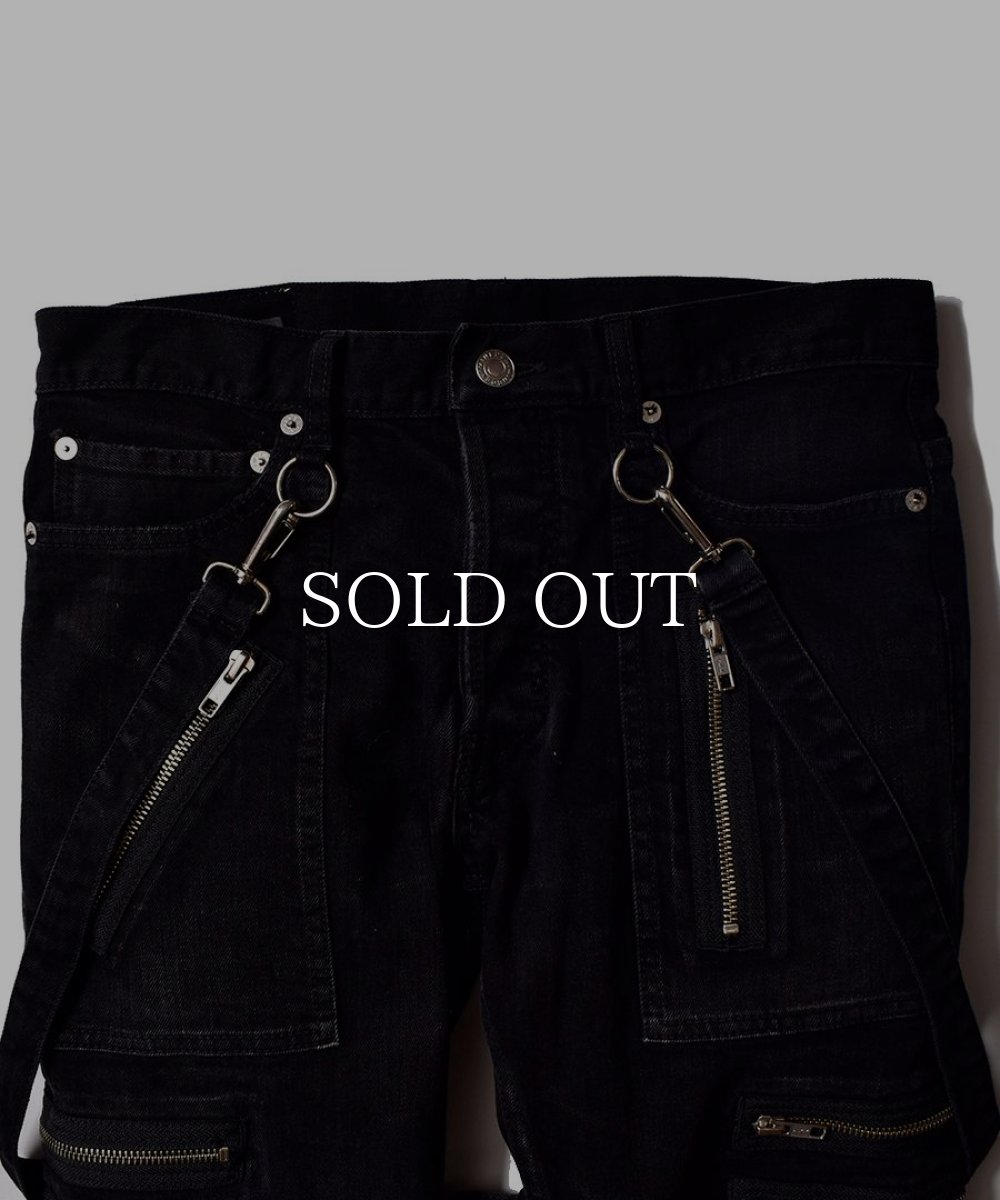 画像3: MINEDENIM  × KIDILL SKINNY ZIP&STRAPS DENIM (BKU) (3)