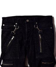 画像3: KIDILL  × MINEDENIM SKINNY ZIP&STRAPS DENIM (BKU) (3)