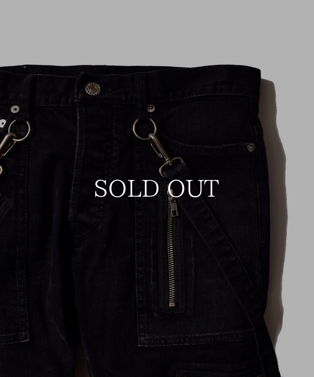 画像6: MINEDENIM  × KIDILL SKINNY ZIP&STRAPS DENIM (BKU) (6)