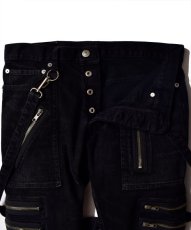 画像4: MINEDENIM  × KIDILL SKINNY ZIP&STRAPS DENIM (BKU) (4)