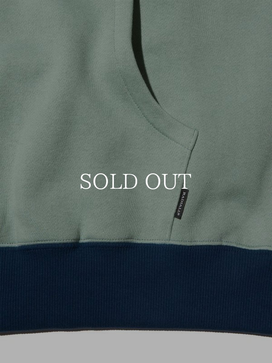 画像4: RADIALL  FLAGS-HOODIE SWEATSHIRT L/S (Sage Green) (4)