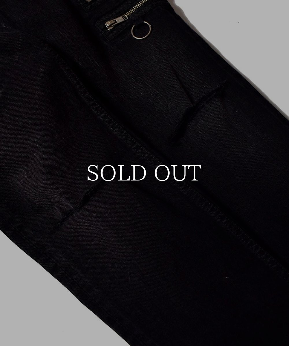 画像9: MINEDENIM  × KIDILL SKINNY ZIP&STRAPS DENIM (BKU) (9)