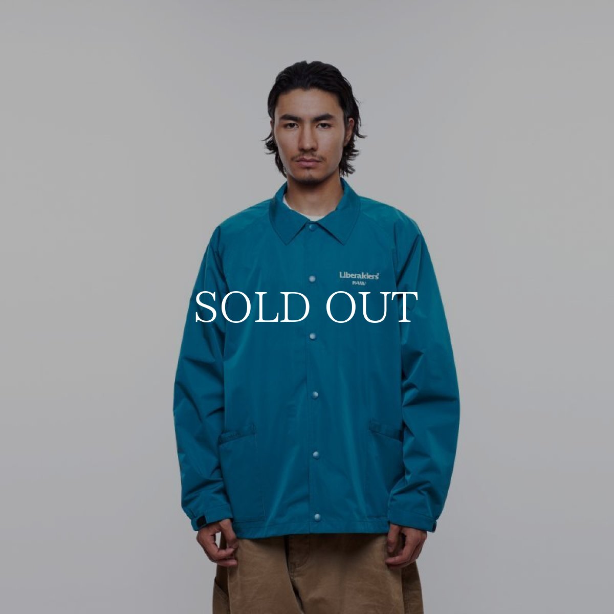 画像5: Liberaiders  OG EMBROIDERY COACH JACKET (BLUE) (5)