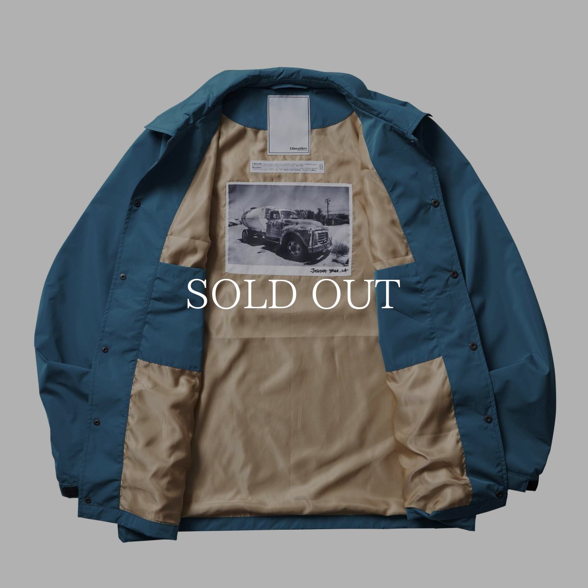 画像2: Liberaiders  OG EMBROIDERY COACH JACKET (BLUE) (2)