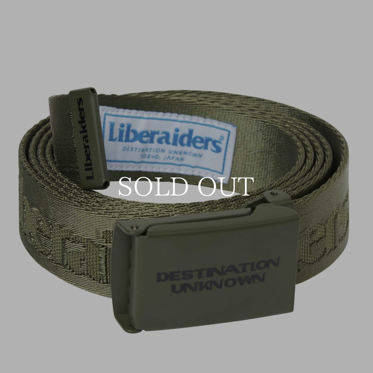 画像1: Liberaiders  OG LOGO NYLON BELT (OLIVE) (1)