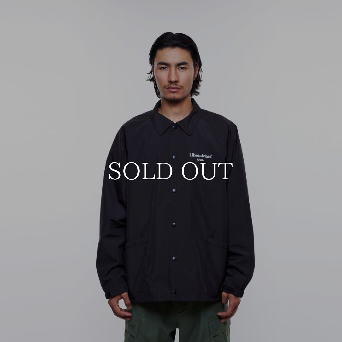 画像5: Liberaiders  OG EMBROIDERY COACH JACKET (BLACK) (5)