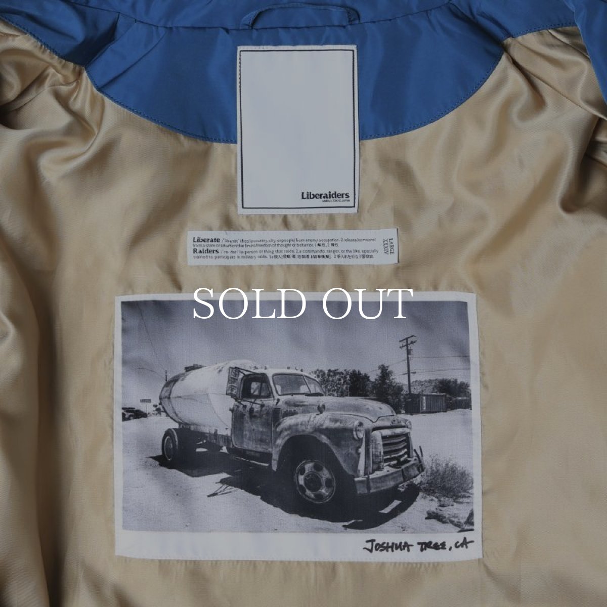 画像4: Liberaiders  OG EMBROIDERY COACH JACKET (BLUE) (4)