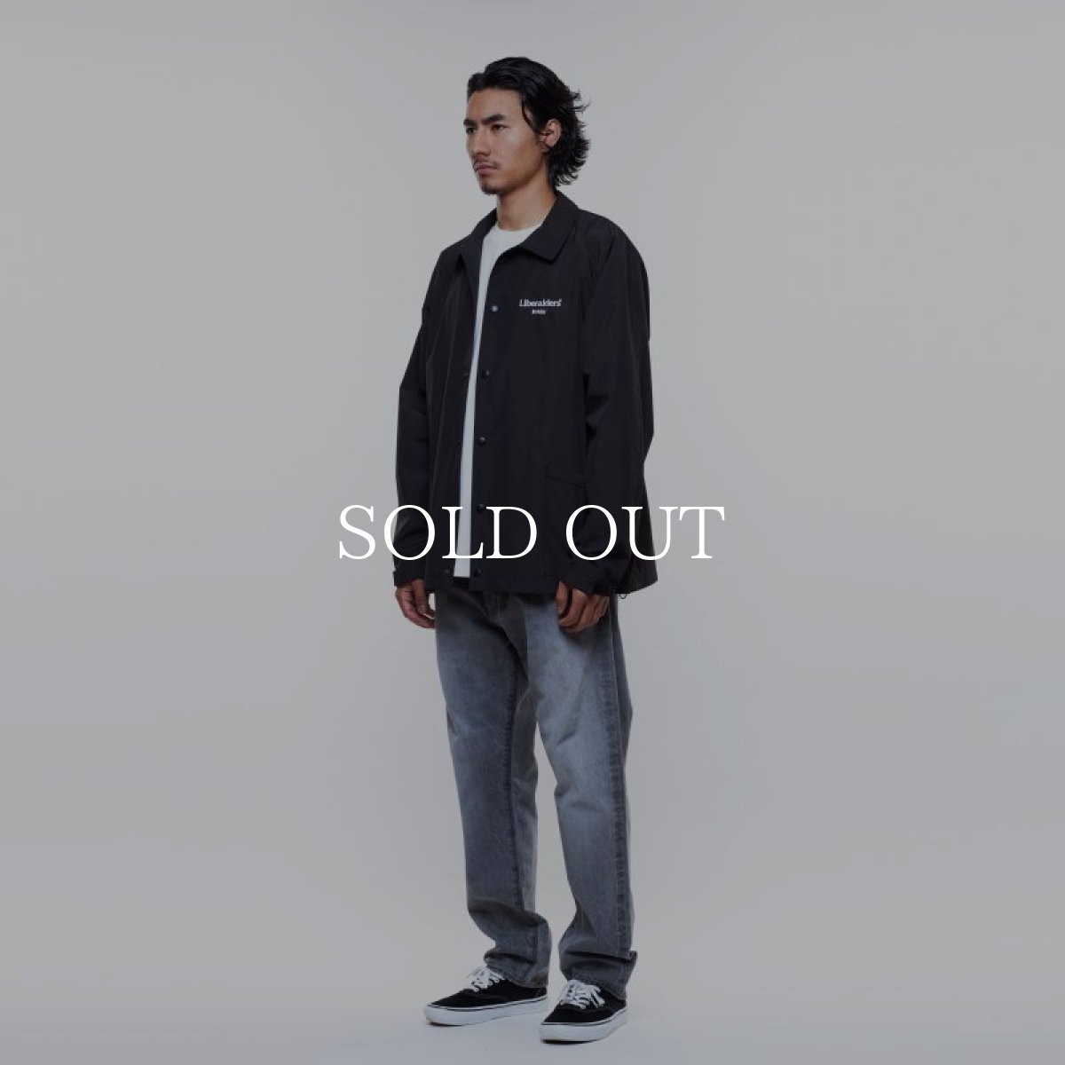 画像7: Liberaiders  OG EMBROIDERY COACH JACKET (BLACK) (7)