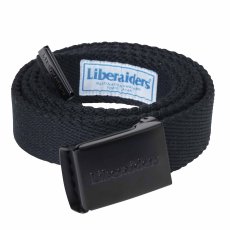 画像1: Liberaiders  EMBOSS LOGO BELT (BLACK) (1)