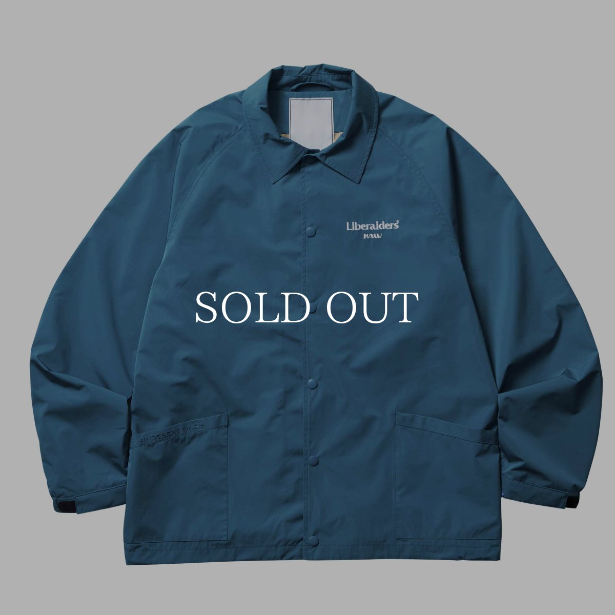 画像1: Liberaiders  OG EMBROIDERY COACH JACKET (BLUE) (1)