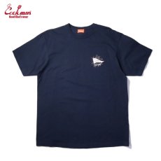 画像2: COOKMAN  Tシャツ Wind (Navy) (2)