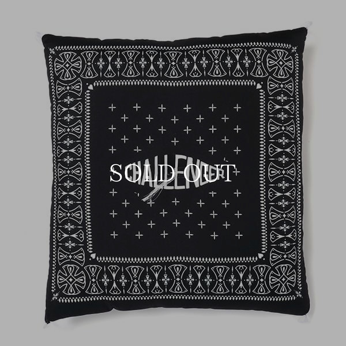 画像1: CHALLENGER  BANDANA ZABUTON (BLACK) (1)