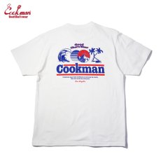 画像1: COOKMAN  Tシャツ Wind (White) (1)