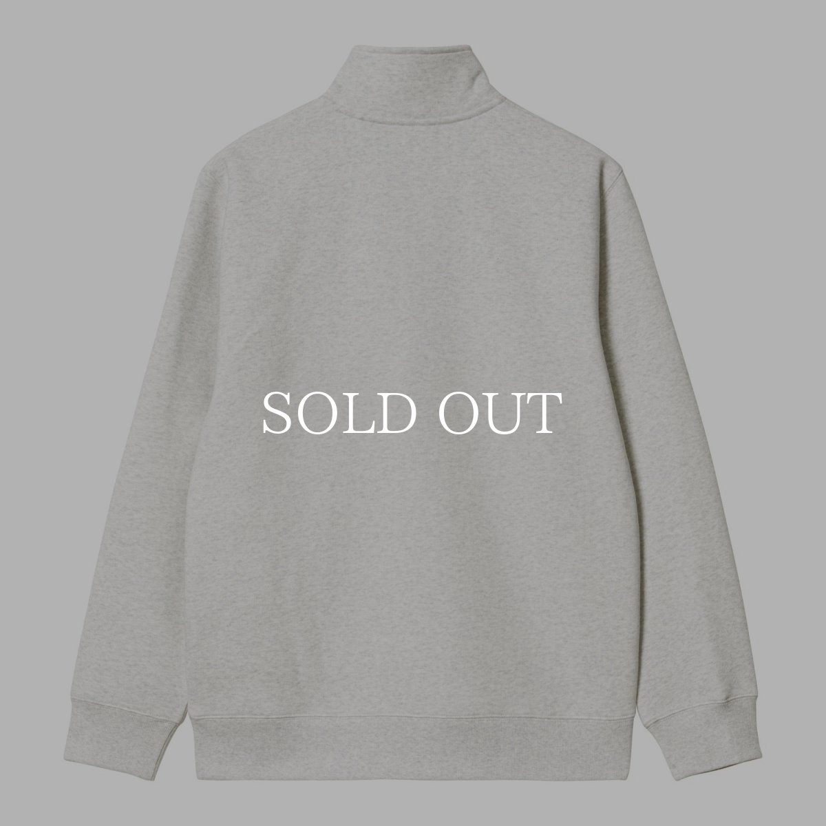 画像2: CARHARTT WIP  CHASE NECK ZIP SWEATSHIRT (Ash Heather / Gold) (2)