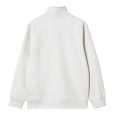 画像2: CARHARTT WIP  CHASE NECK ZIP SWEATSHIRT (Ash Heather / Gold) (2)