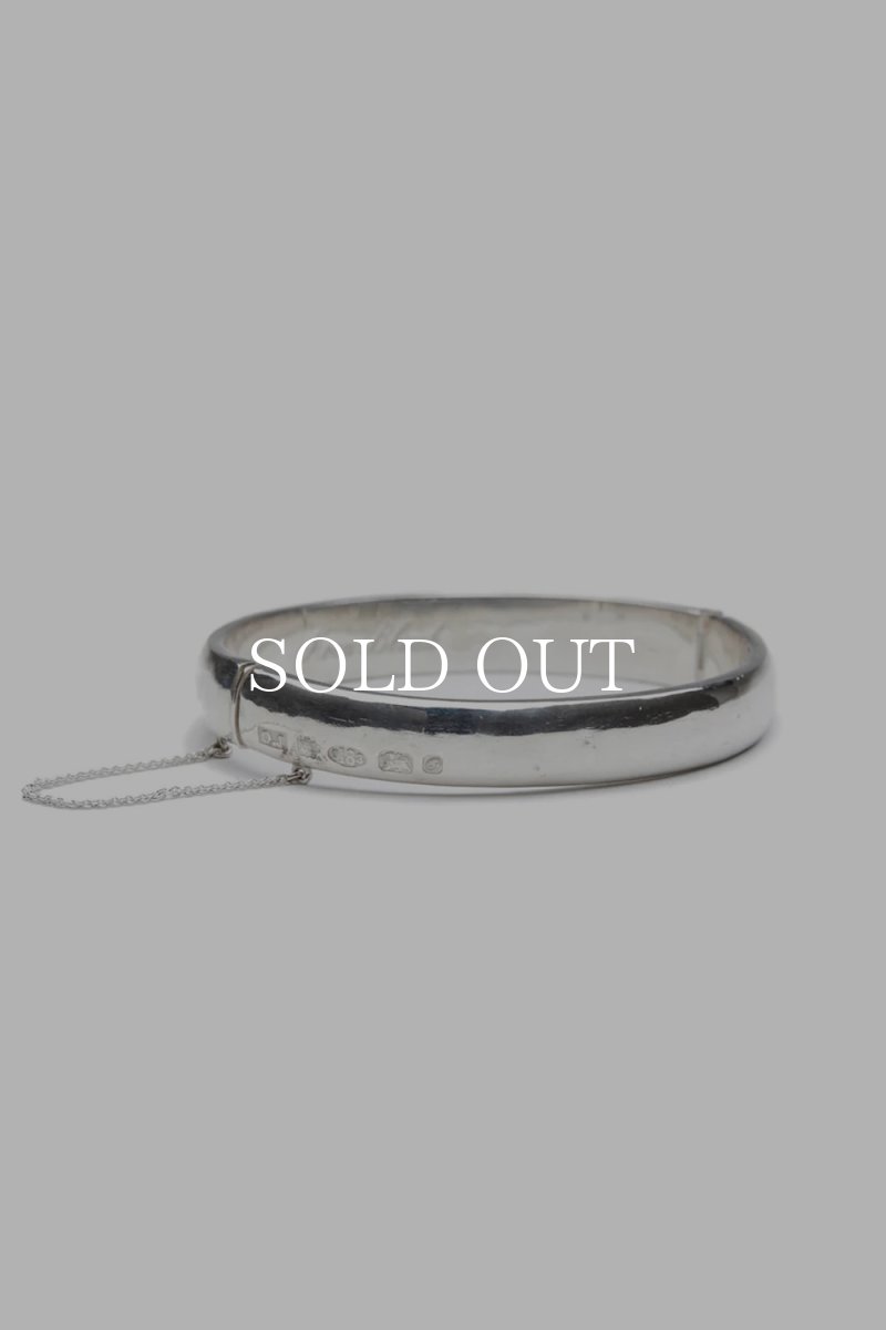 画像1: OLD JOE   MOON BLACK (HINGED BANGLE/ ARCH) (SILVER/WHITE FINISH) (1)