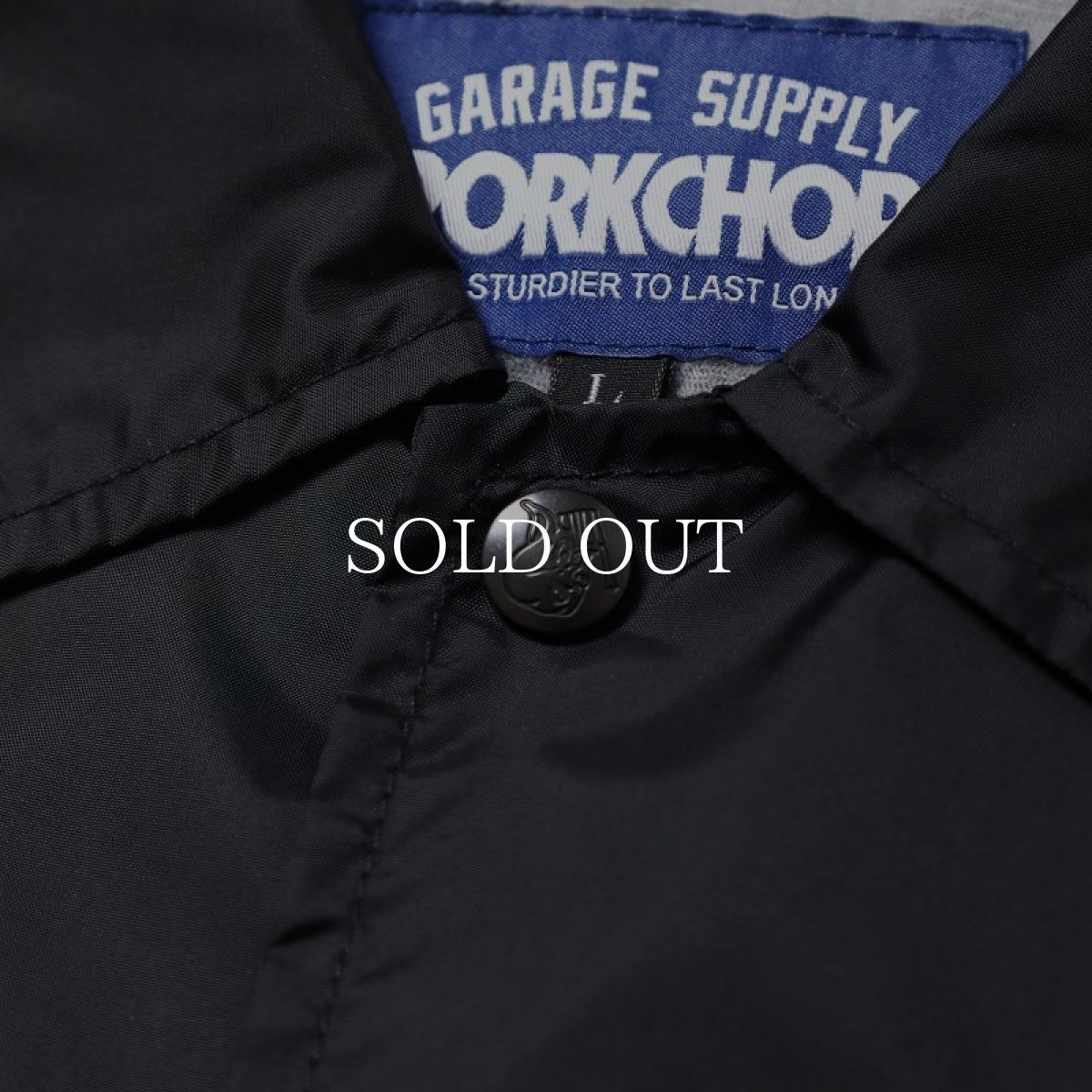 画像3: PORKCHOP GARAGE SUPPLY  ARCH LOGO COACH JKT (BLACK) (3)