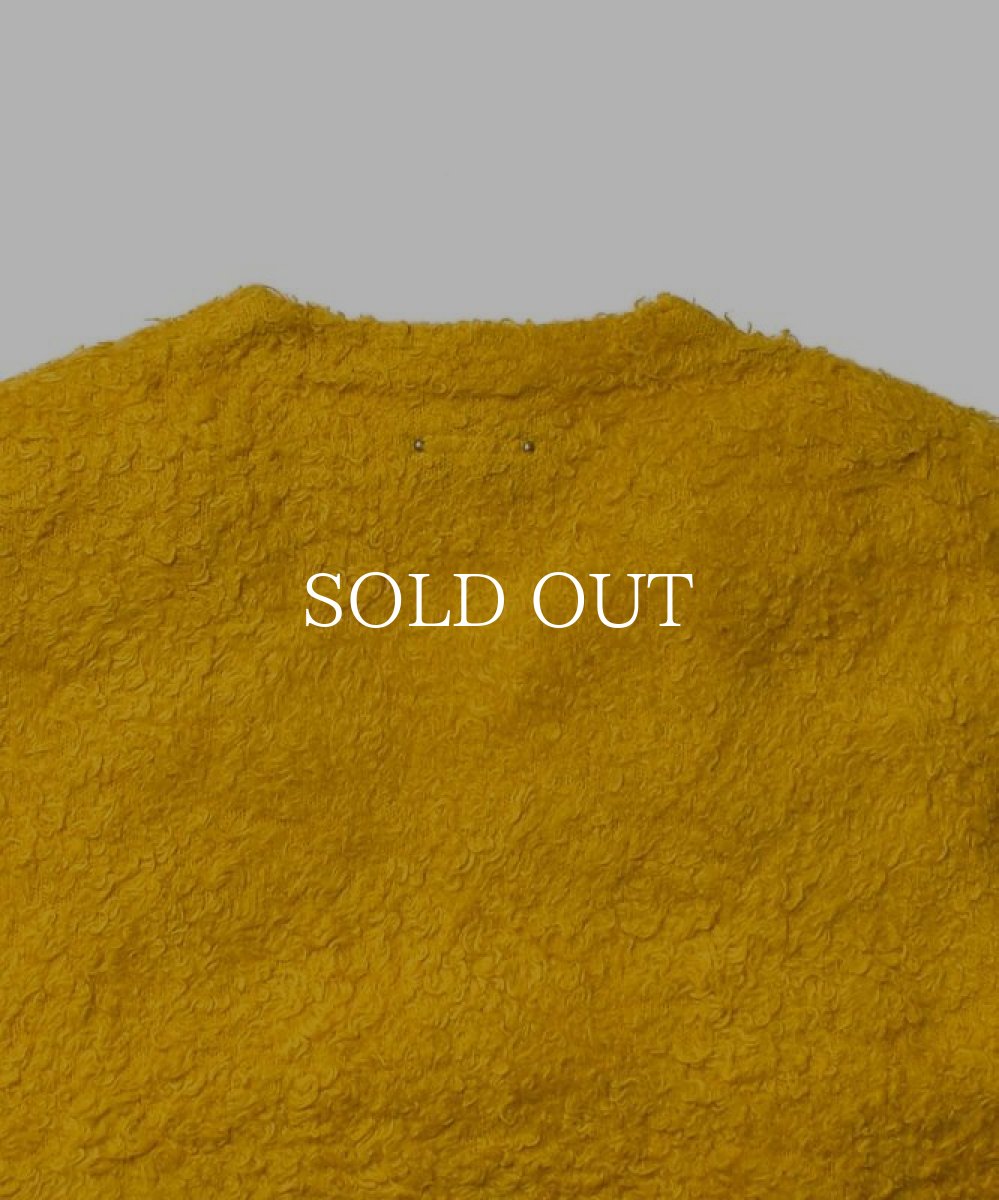 画像4: MINEDENIM  Shaggy Cotton Knit Cardigan (YEL) (4)