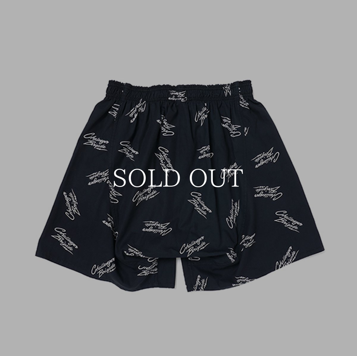 画像2: CHALLENGER  MULTI SIGNATURE BOXER PANTS (BLACK) (2)