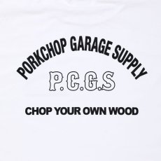 画像4: PORKCHOP GARAGE SUPPLY  ARCH LOGO L/S TEE (WHITE) (4)