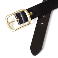 画像4: CHALLENGER  LOGO LEATHER BELT (BLACK) (4)