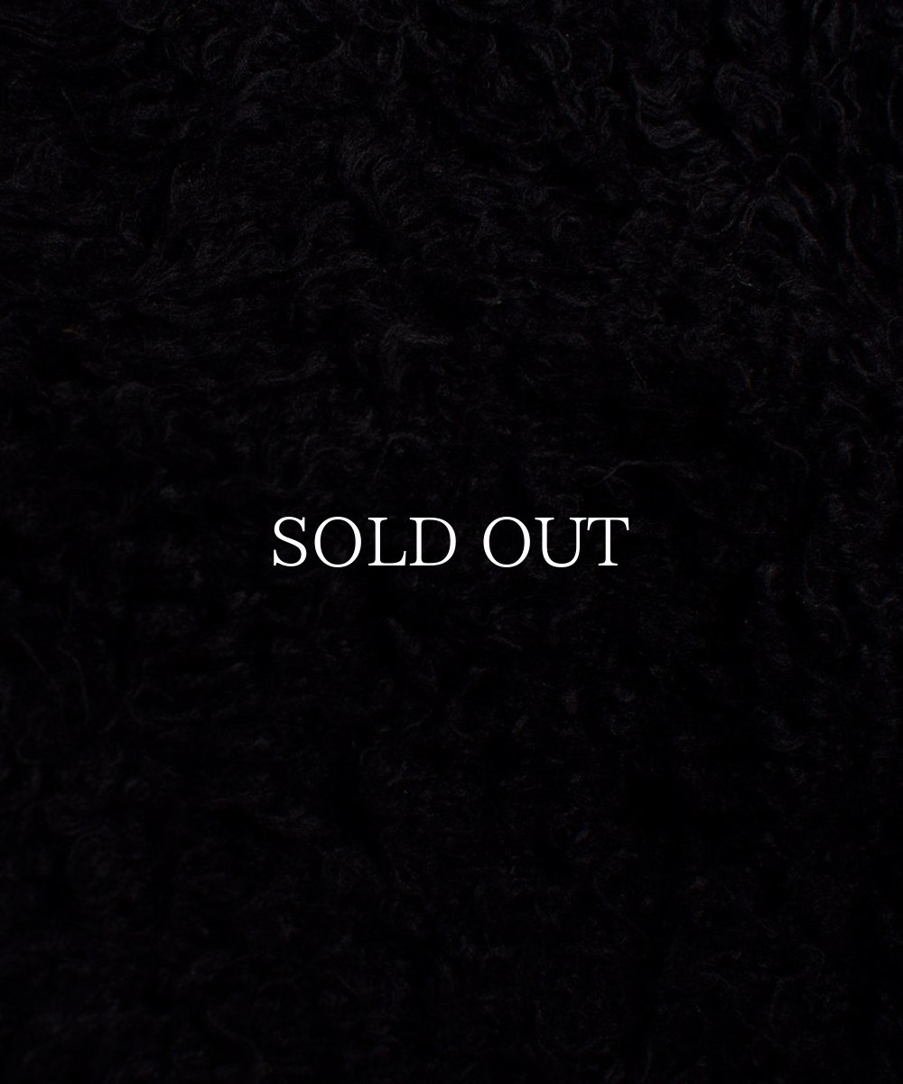 画像6: MINEDENIM  Shaggy Cotton Knit Cardigan (BLK) (6)