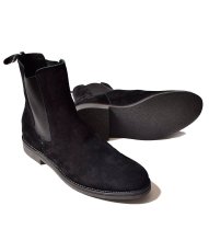 画像2: MINEDENIM  【再入荷】 Suede Leather Side Gore Boots (BLK) (2)