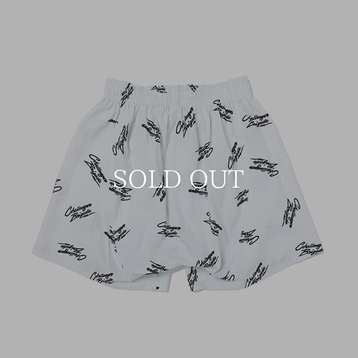 画像2: CHALLENGER  MULTI SIGNATURE BOXER PANTS (WHITE) (2)