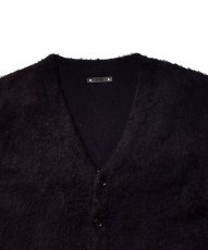 画像3: MINEDENIM  Shaggy Cotton Knit Cardigan (BLK) (3)