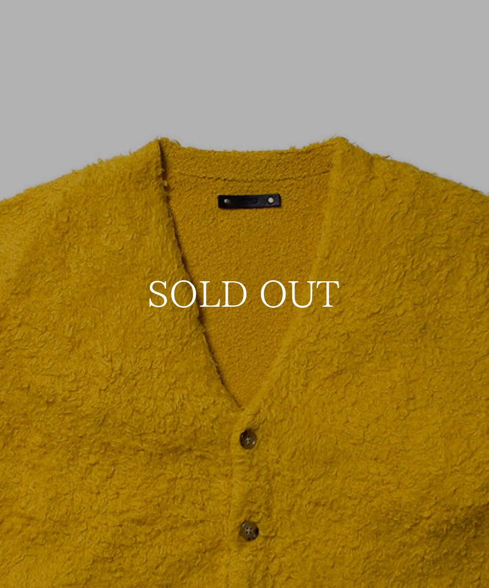画像3: MINEDENIM  Shaggy Cotton Knit Cardigan (YEL) (3)