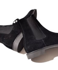 画像3: MINEDENIM  【再入荷】 Suede Leather Side Gore Boots (BLK) (3)