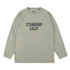 画像1: STANDARD CALIFORNIA  SD Tech Dry Logo Long Sleeve T (Olive) (1)