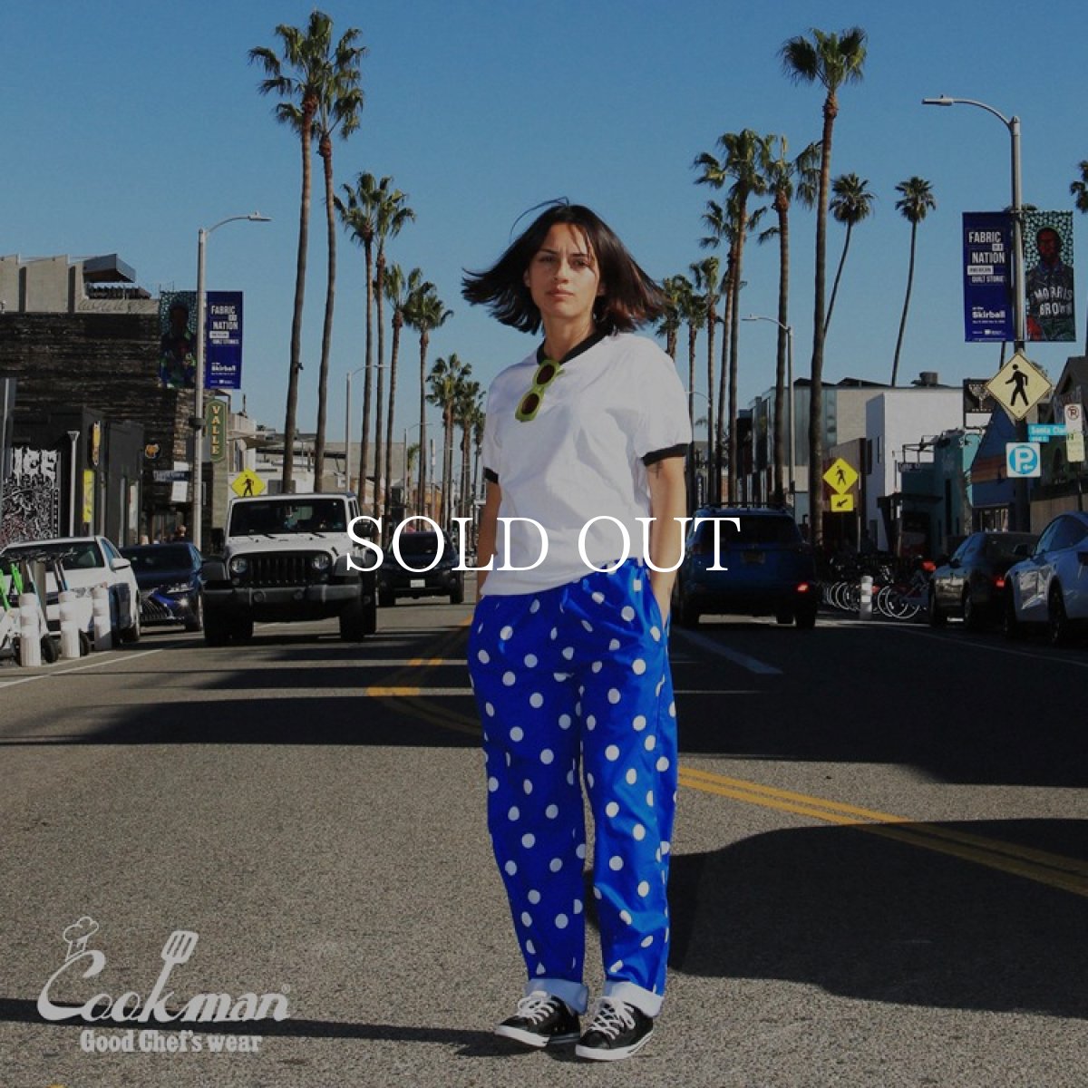 画像12: COOKMAN  Chef Pants Dots (Blue) (12)