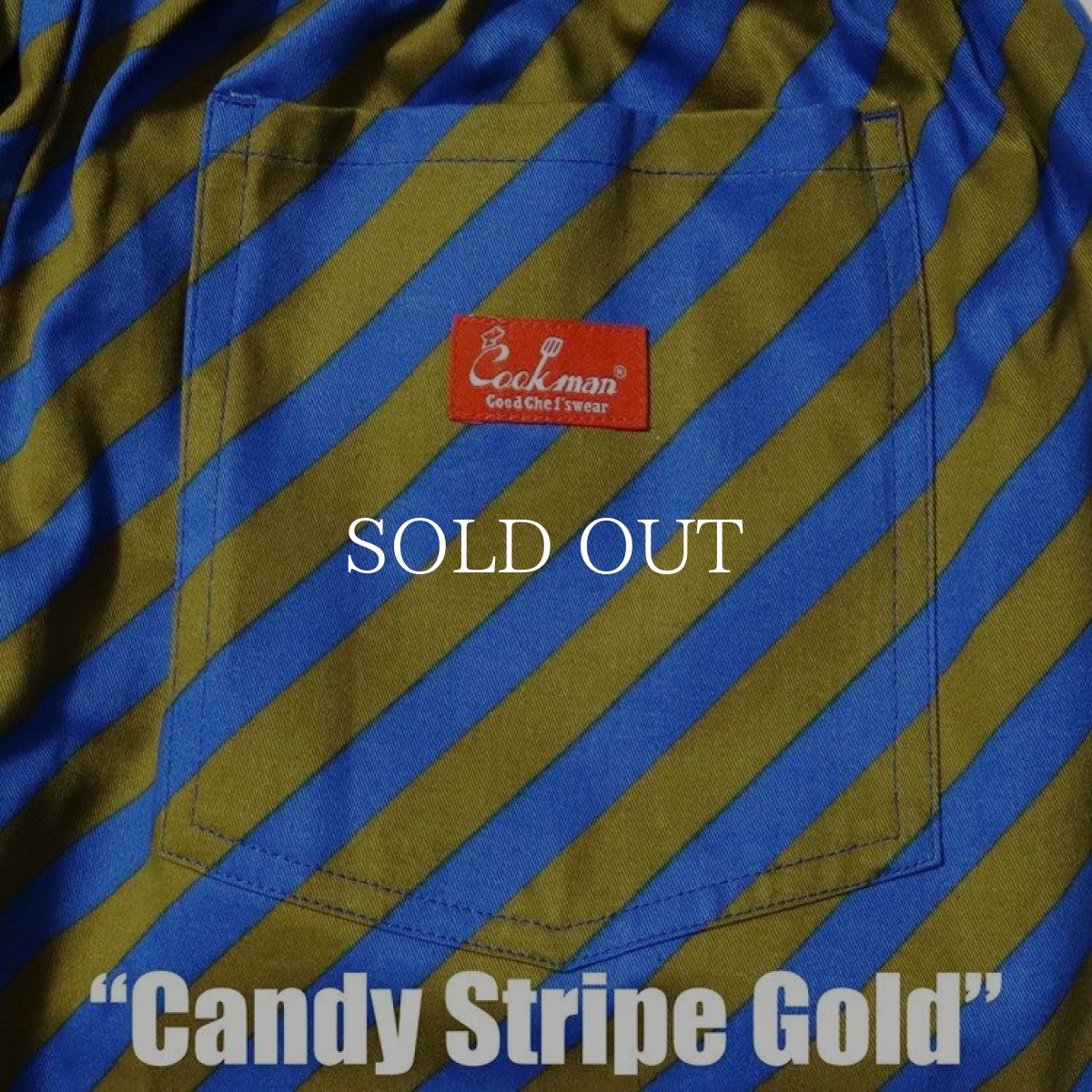 画像7: COOKMAN  Chef Pants Candy Stripe (Gold) (7)