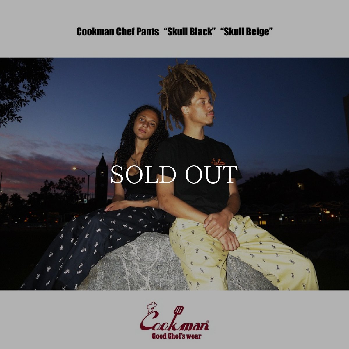 画像14: COOKMAN  Chef Pants Skull (Black) (14)