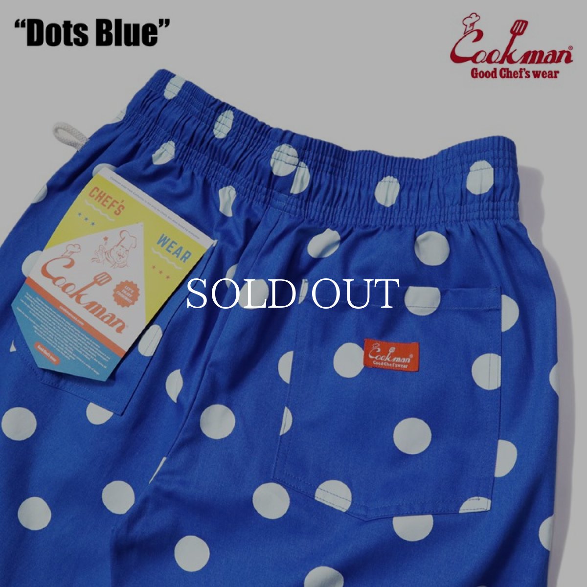 画像6: COOKMAN  Chef Pants Dots (Blue) (6)