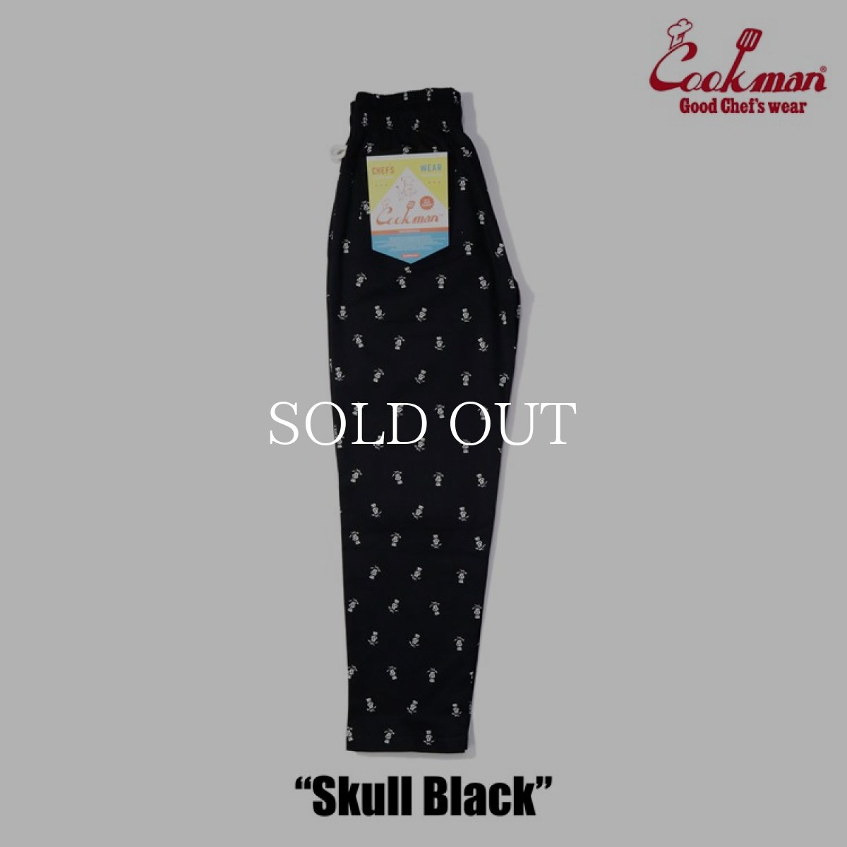 画像2: COOKMAN  Chef Pants Skull (Black) (2)