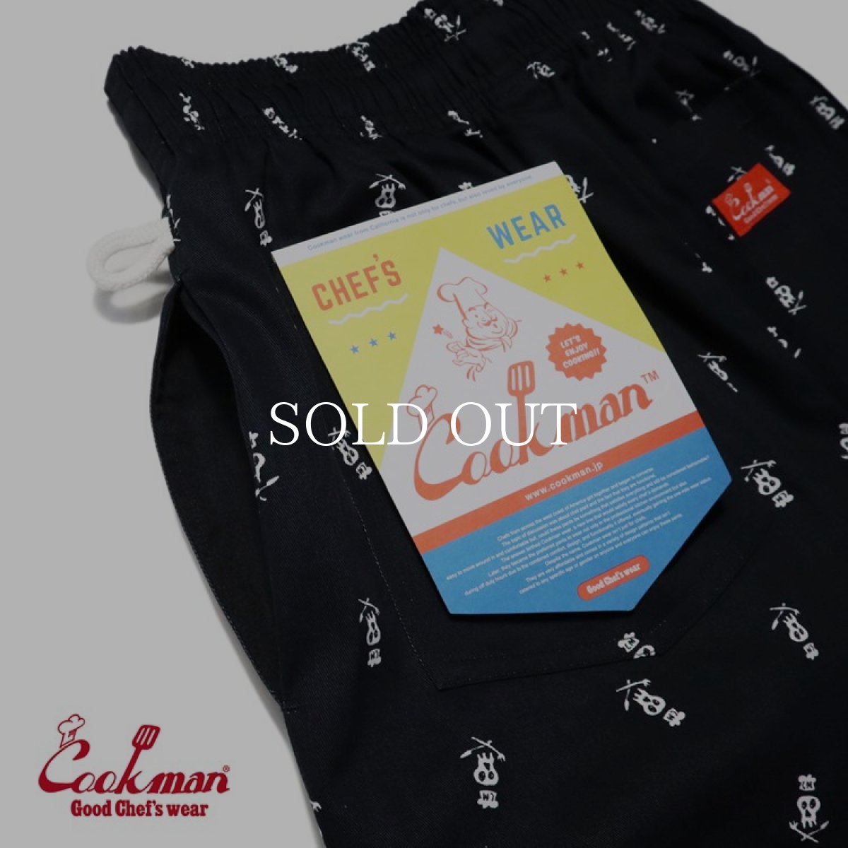 画像9: COOKMAN  Chef Pants Skull (Black) (9)