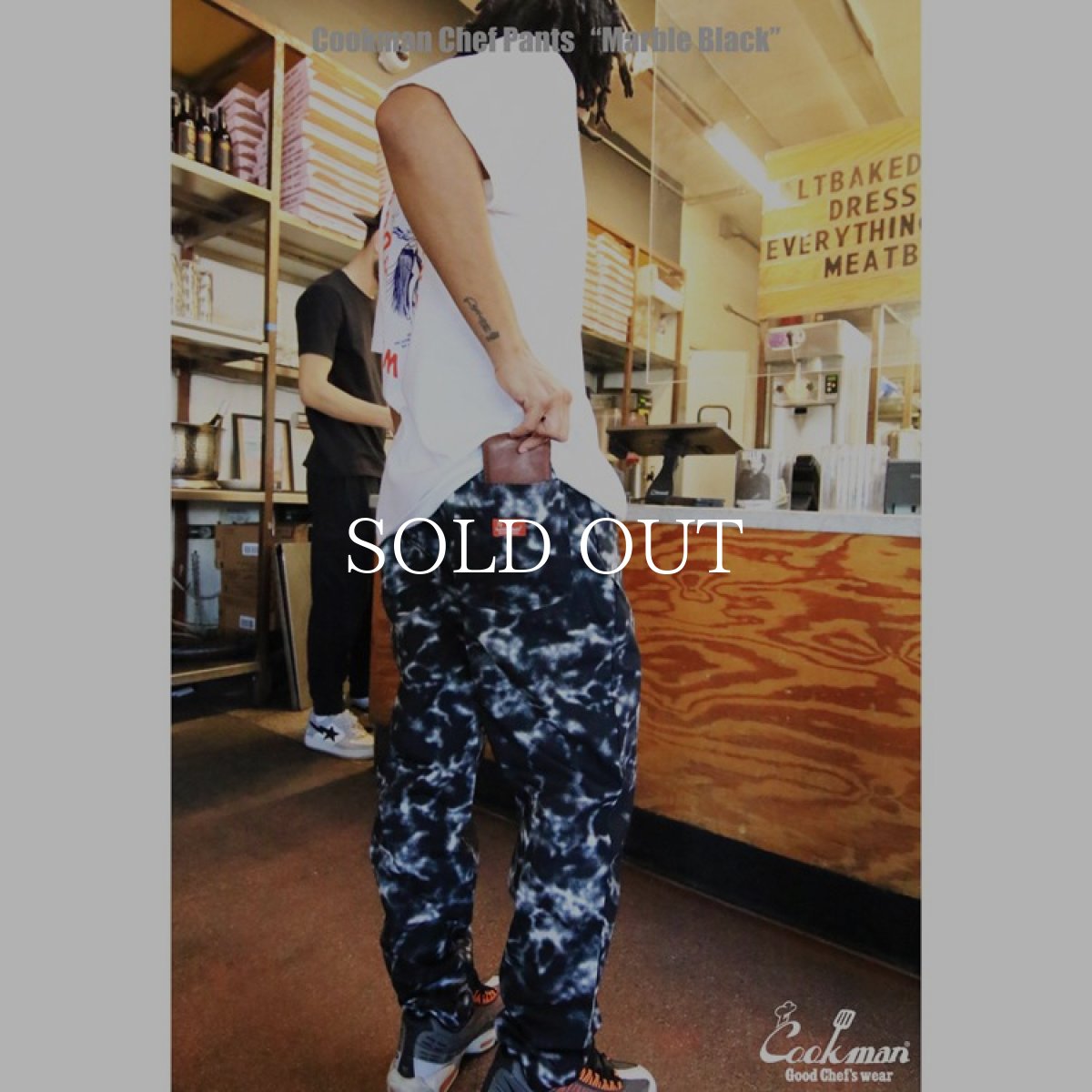 画像21: COOKMAN  Chef Pants Marble (Black) (21)